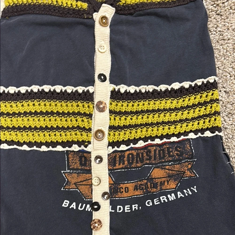 We the Free Striped Knitted Romper with hood  Size XS - Picture 3 of 6